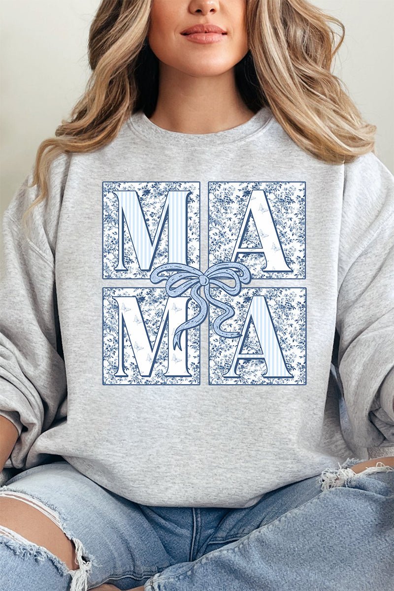 Preppy Blue Mama Unisex NuBlend Crew Sweatshirt - Wholesale Accessory Market