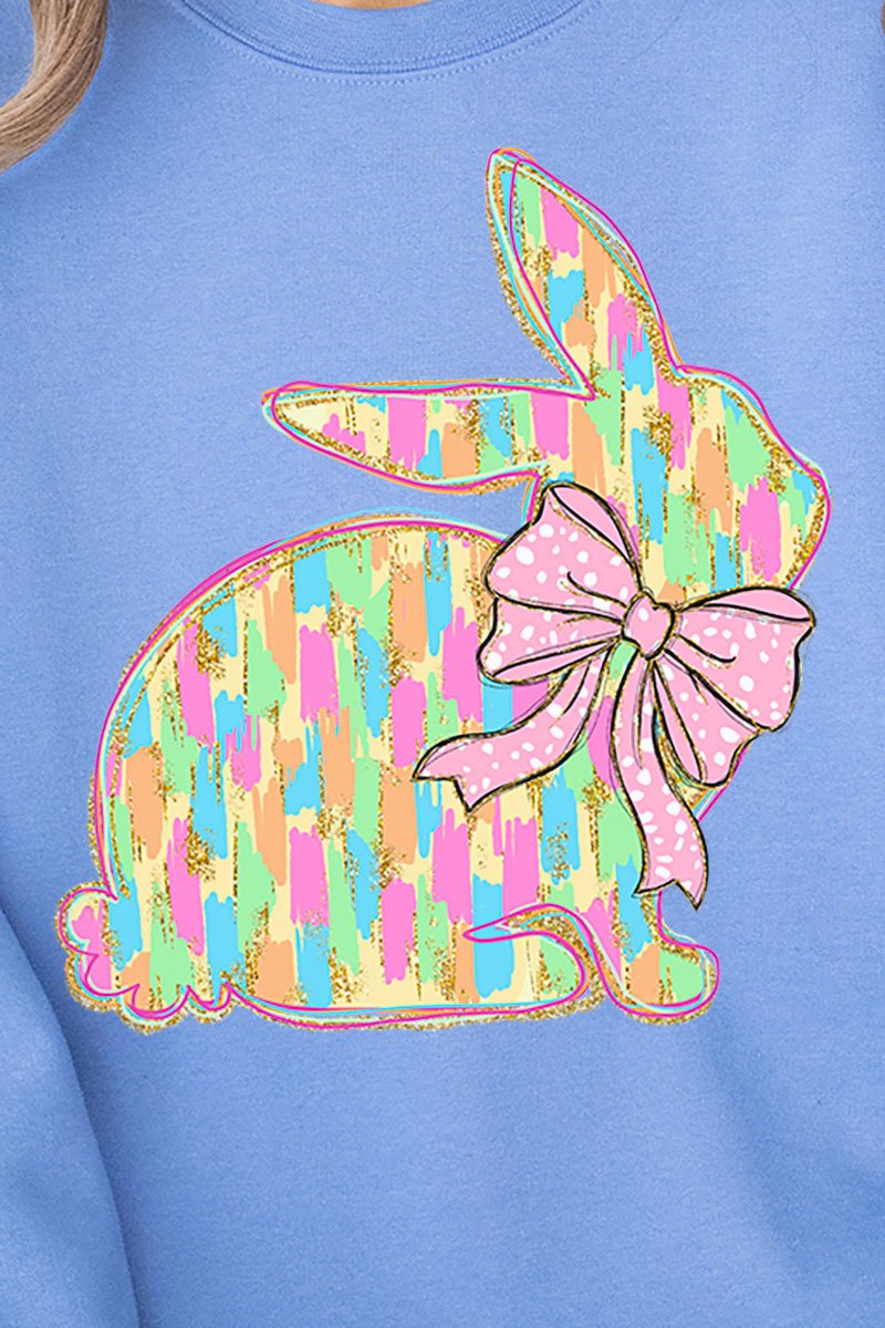 Preppy Brushed Bunny Unisex NuBlend Crew Sweatshirt - Wholesale Accessory Market