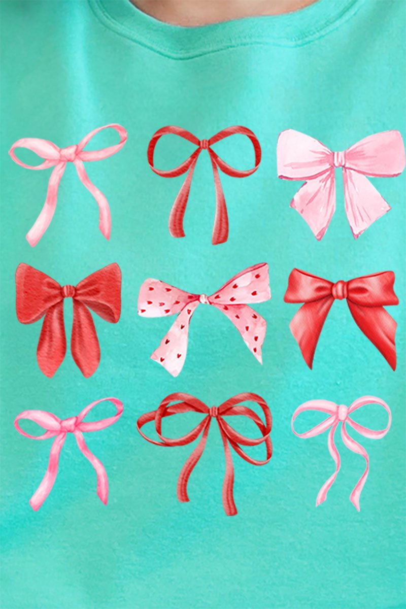 Preppy Valentine Bows Unisex NuBlend Crew Sweatshirt - Wholesale Accessory Market