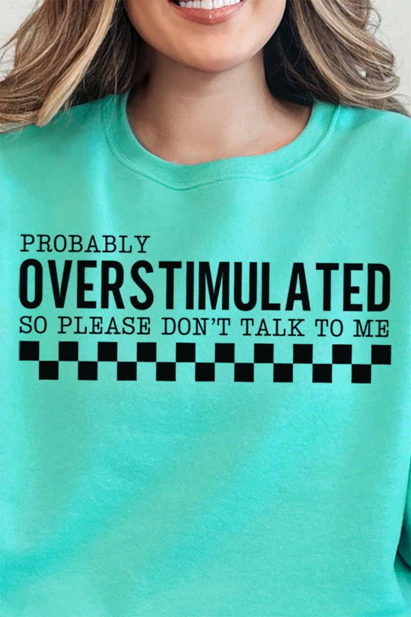 Probably Overstimulated Unisex NuBlend Crew Sweatshirt - Wholesale Accessory Market
