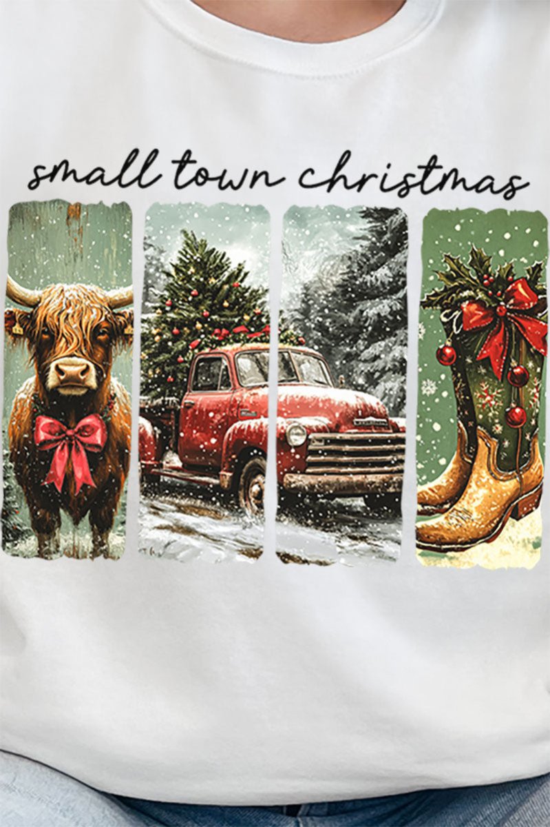 Retro Small Town Christmas Unisex NuBlend Crew Sweatshirt - Wholesale Accessory Market