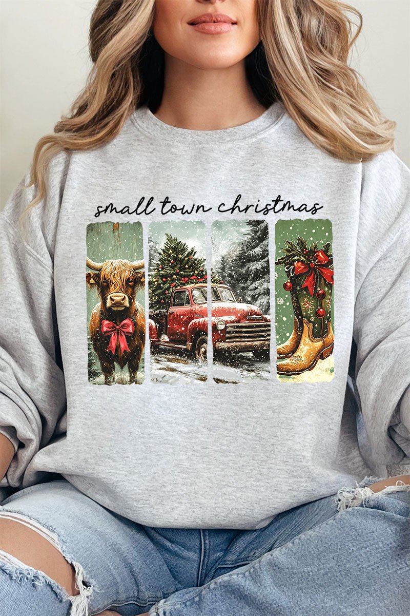 Retro Small Town Christmas Unisex NuBlend Crew Sweatshirt - Wholesale Accessory Market