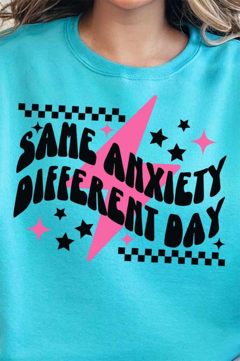 Same Anxiety Different Day Unisex NuBlend Crew Sweatshirt - Wholesale Accessory Market