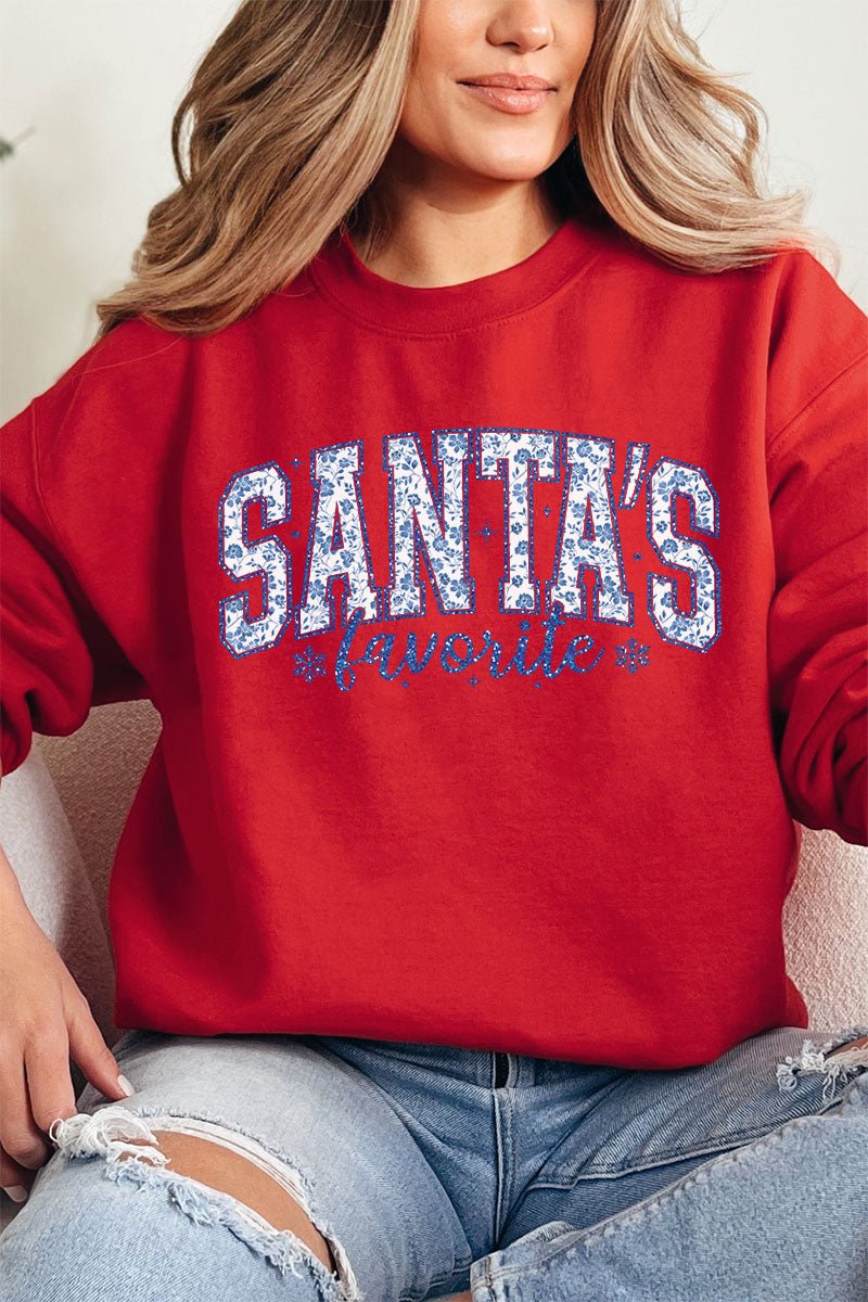 Santa's Favorite Chinoiserie Unisex NuBlend Crew Sweatshirt - Wholesale Accessory Market