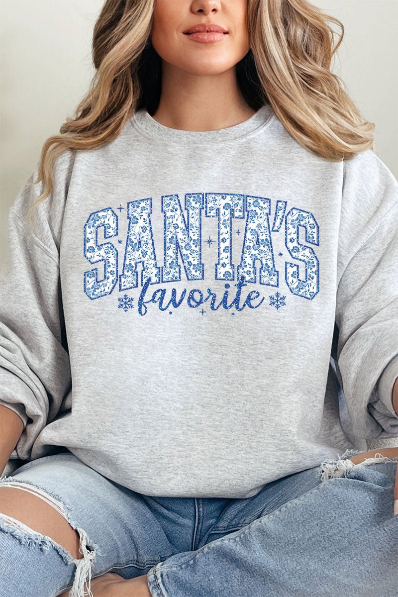 Santa's Favorite Chinoiserie Unisex NuBlend Crew Sweatshirt - Wholesale Accessory Market
