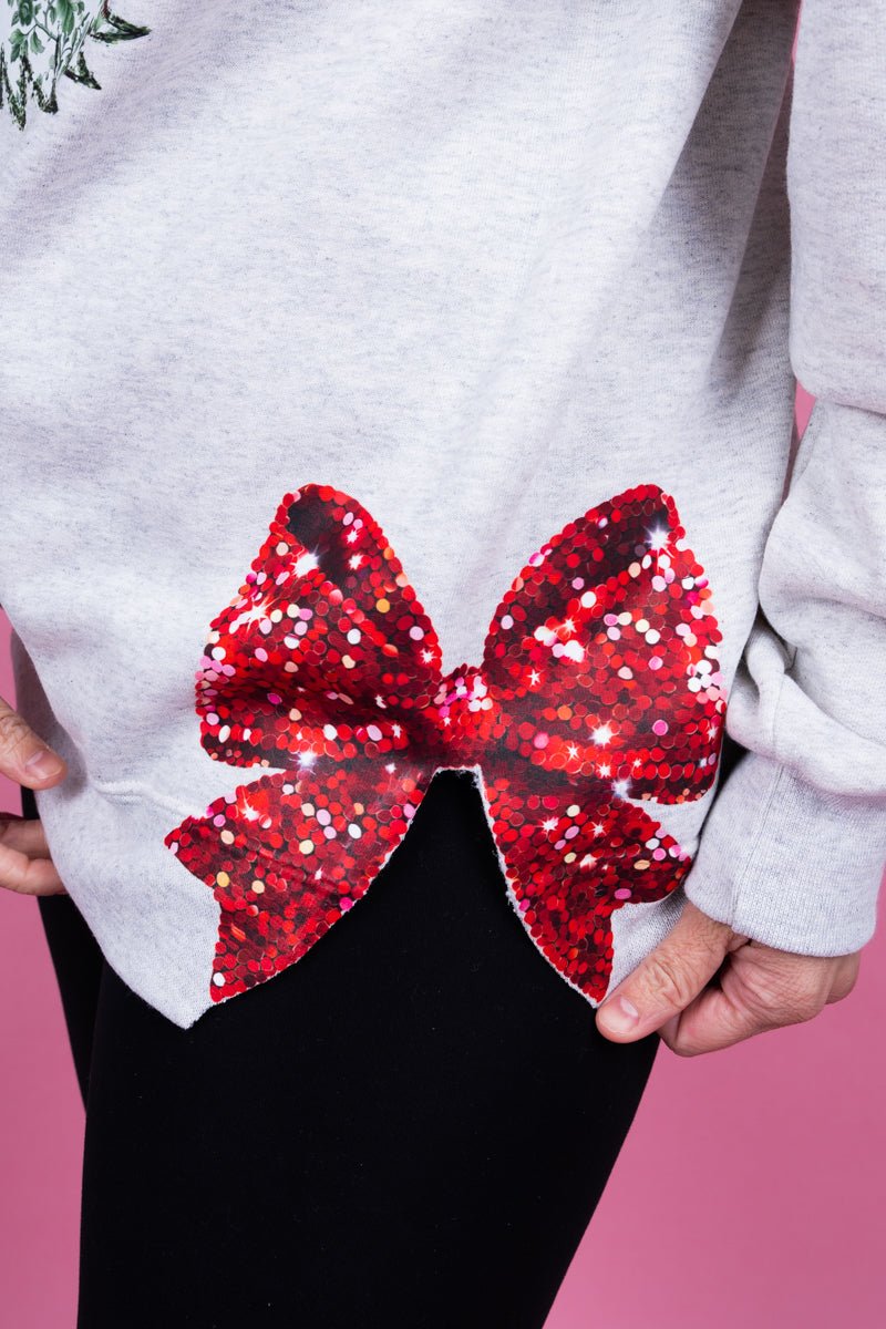 Side Bows Green Chinoiserie Tree Unisex NuBlend Crew Sweatshirt - Wholesale Accessory Market