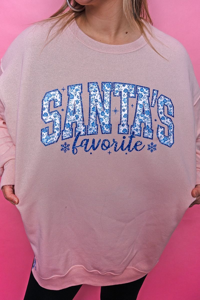 Side Bows Santa's Favorite Chinoiserie Unisex NuBlend Crew Sweatshirt - Wholesale Accessory Market
