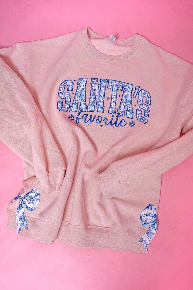 Side Bows Santa's Favorite Chinoiserie Unisex NuBlend Crew Sweatshirt - Wholesale Accessory Market