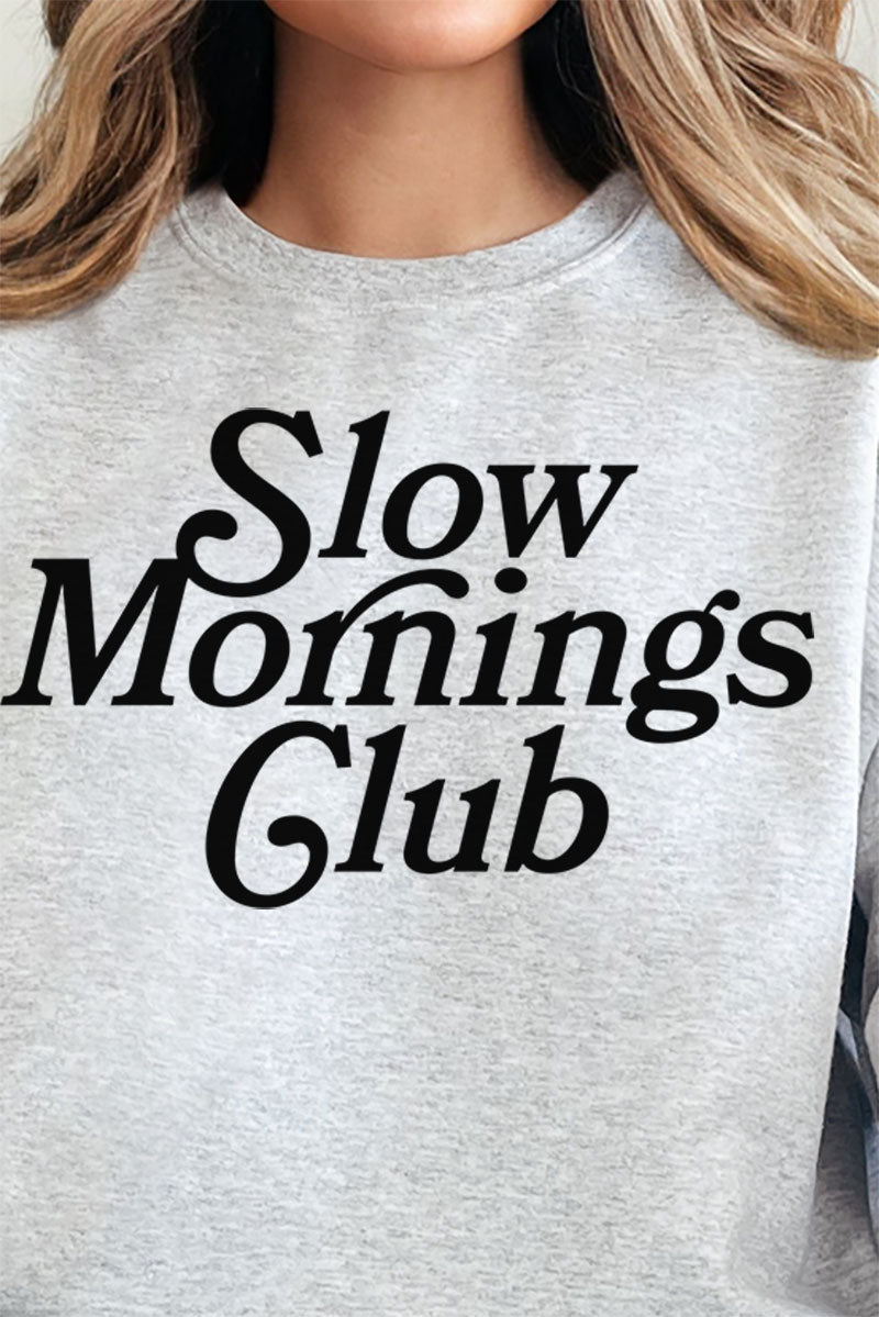 Slow Mornings Club Unisex NuBlend Crew Sweatshirt - Wholesale Accessory Market