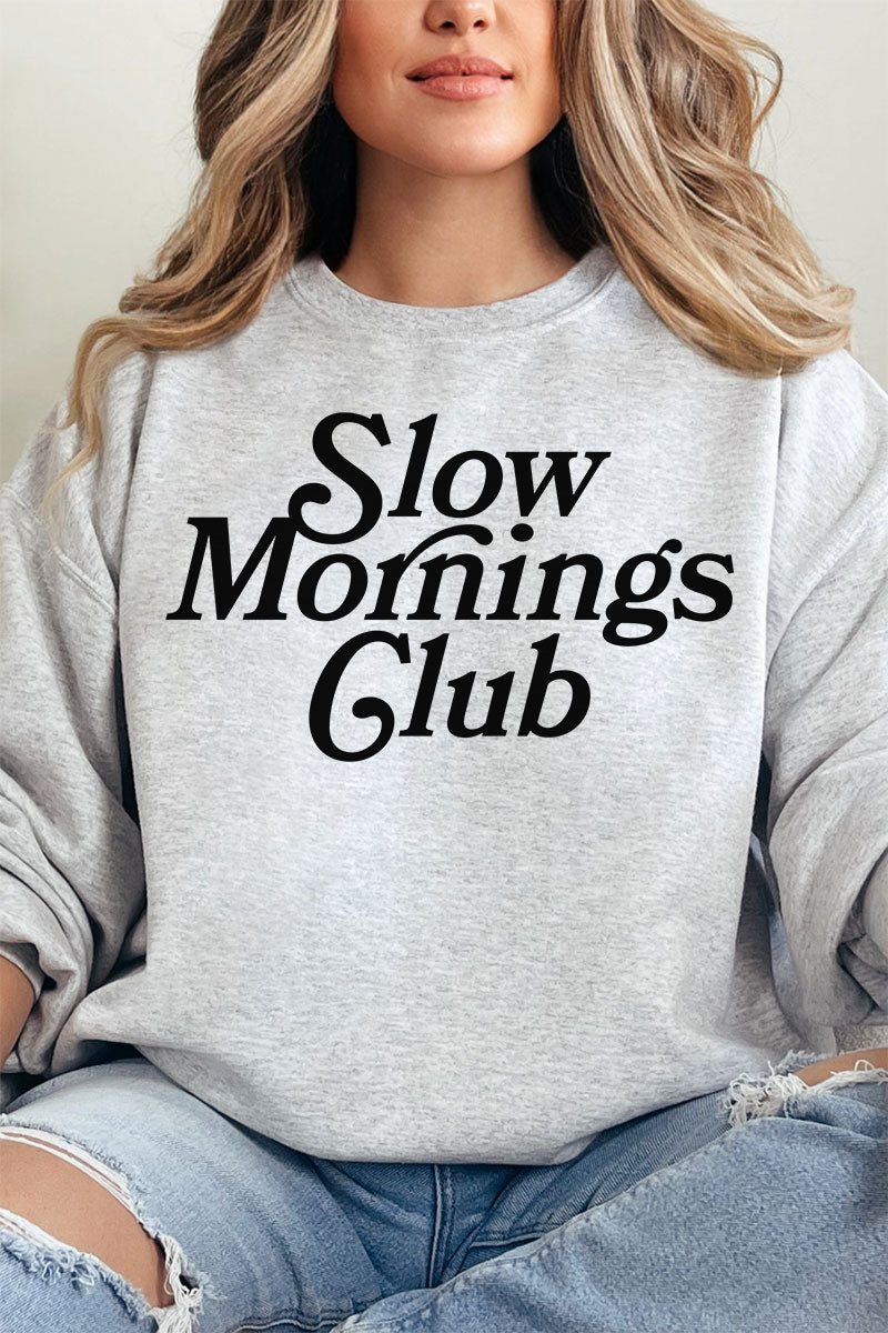 Slow Mornings Club Unisex NuBlend Crew Sweatshirt - Wholesale Accessory Market