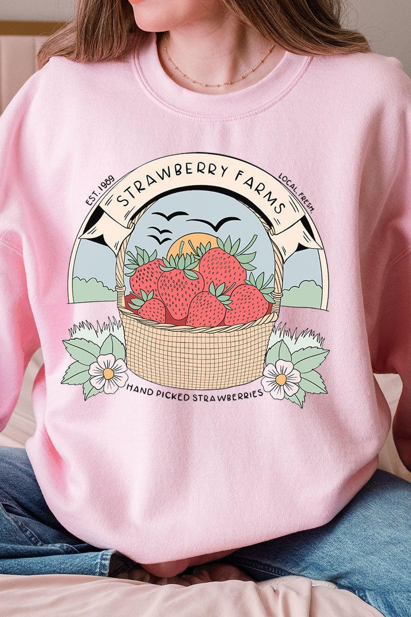 Strawberry Farms Unisex NuBlend Crew Sweatshirt - Wholesale Accessory Market