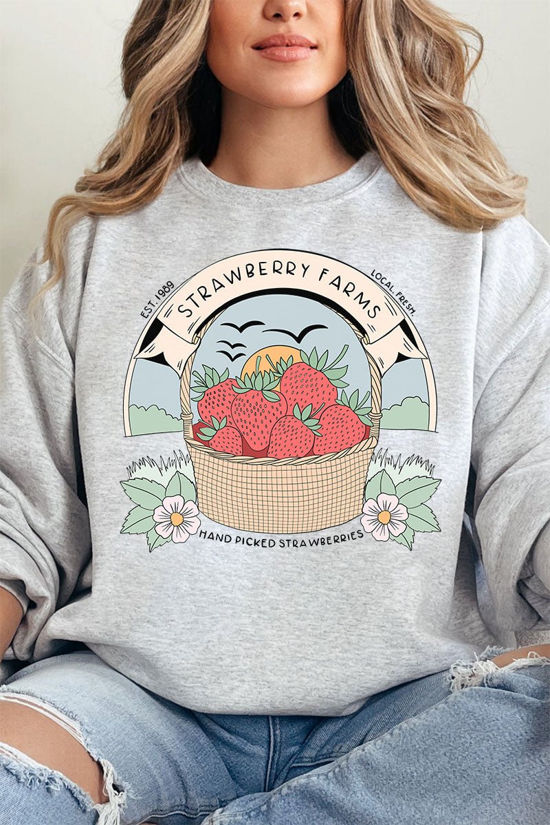 Strawberry Farms Unisex NuBlend Crew Sweatshirt - Wholesale Accessory Market