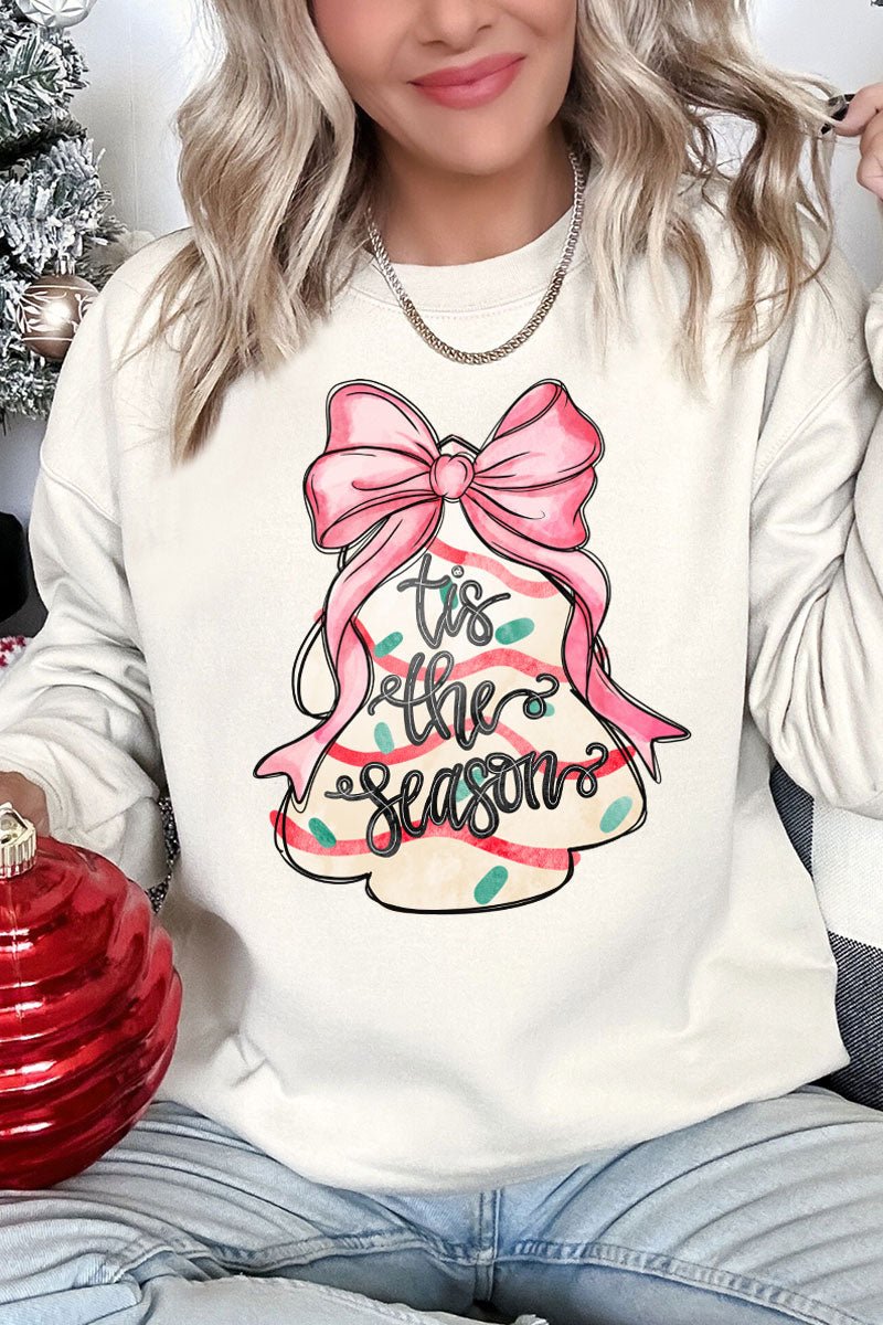 Tis The Season Christmas Cake Unisex NuBlend Crew Sweatshirt - Wholesale Accessory Market