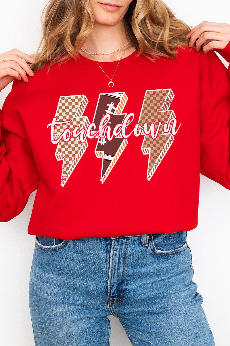 Touchdown Lightning Bolt Unisex NuBlend Crew Sweatshirt - Wholesale Accessory Market