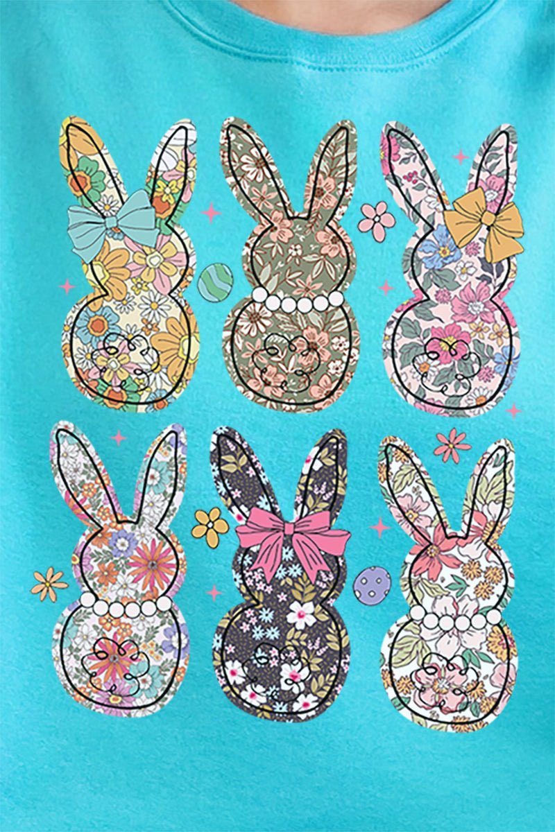Vintage Bunny Blooms Unisex NuBlend Crew Sweatshirt - Wholesale Accessory Market