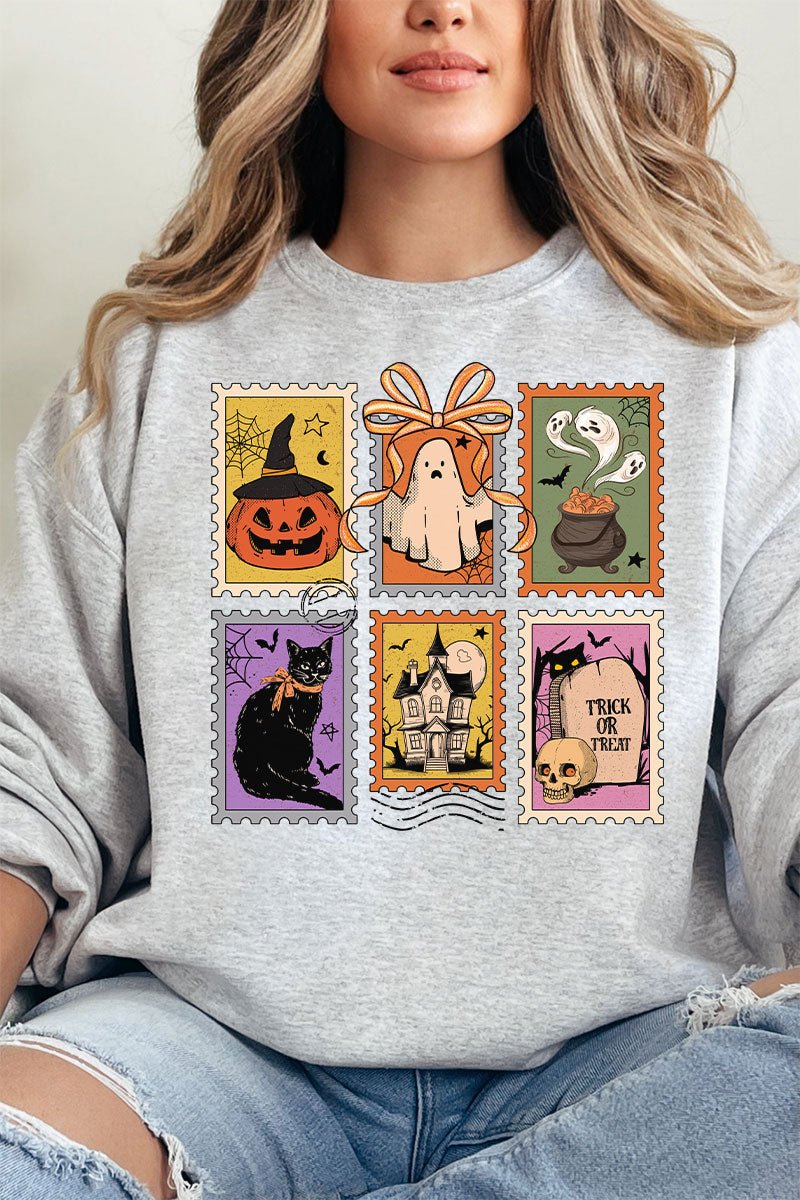 Vintage Halloween Stamps Unisex NuBlend Crew Sweatshirt - Wholesale Accessory Market