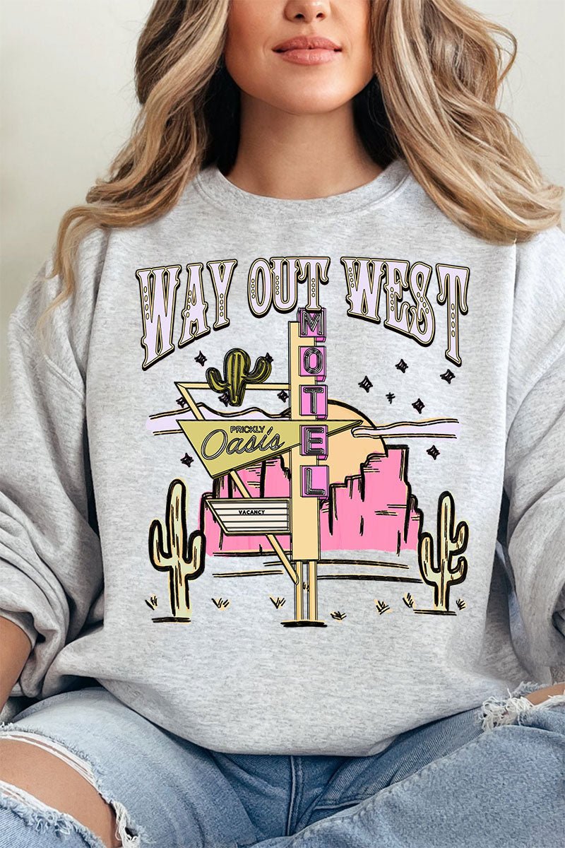 Way Out West Motel Unisex NuBlend Crew Sweatshirt - Wholesale Accessory Market