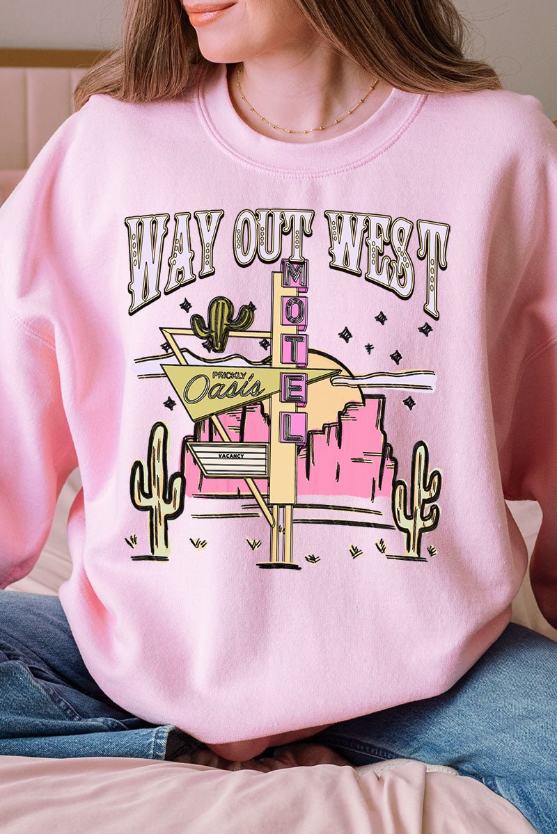 Way Out West Motel Unisex NuBlend Crew Sweatshirt - Wholesale Accessory Market