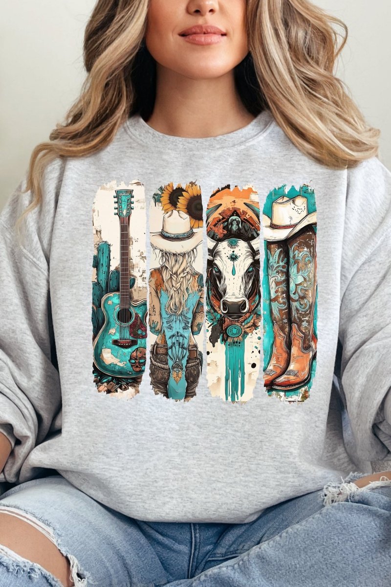 Western Babe Unisex NuBlend Crew Sweatshirt - Wholesale Accessory Market