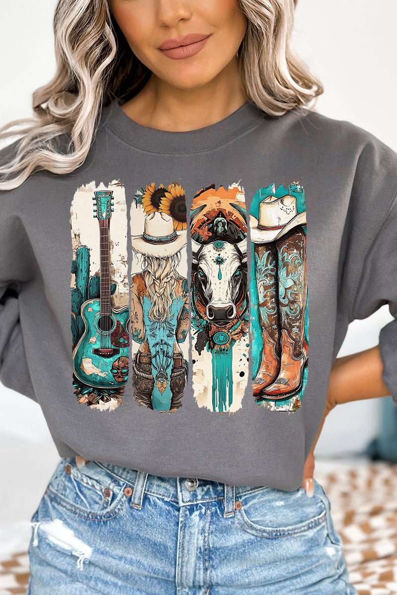 Western Babe Unisex NuBlend Crew Sweatshirt - Wholesale Accessory Market