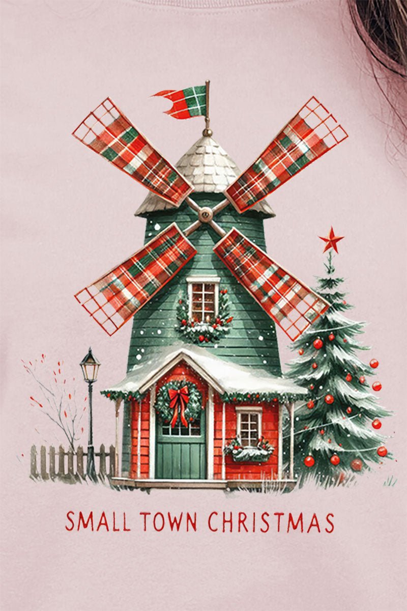 Windmill Small Town Christmas Unisex NuBlend Crew Sweatshirt - Wholesale Accessory Market