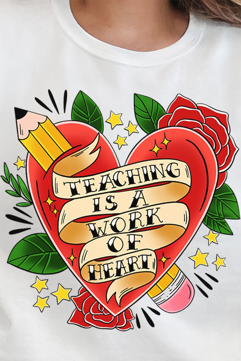 Work Of Heart Roses Unisex NuBlend Crew Sweatshirt - Wholesale Accessory Market