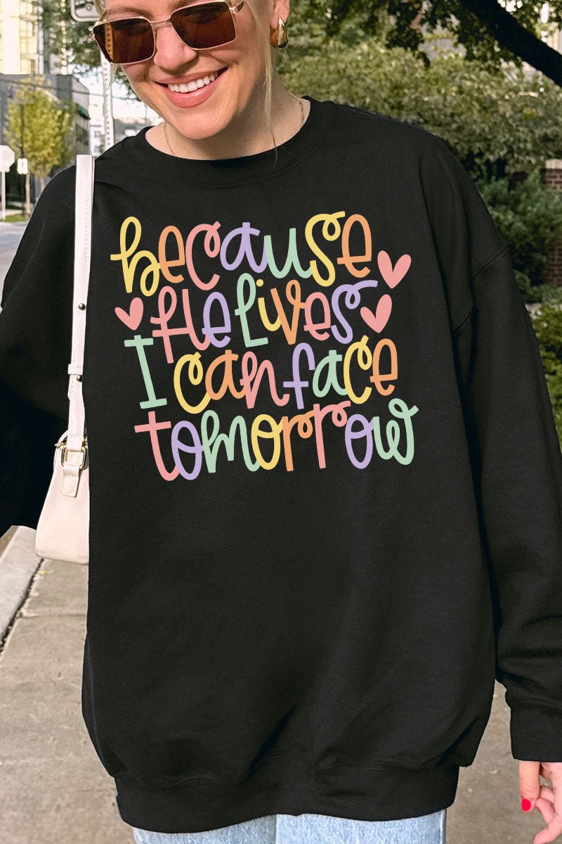 Because He Lives Unisex NuBlend Crew Sweatshirt - Wholesale Accessory Market