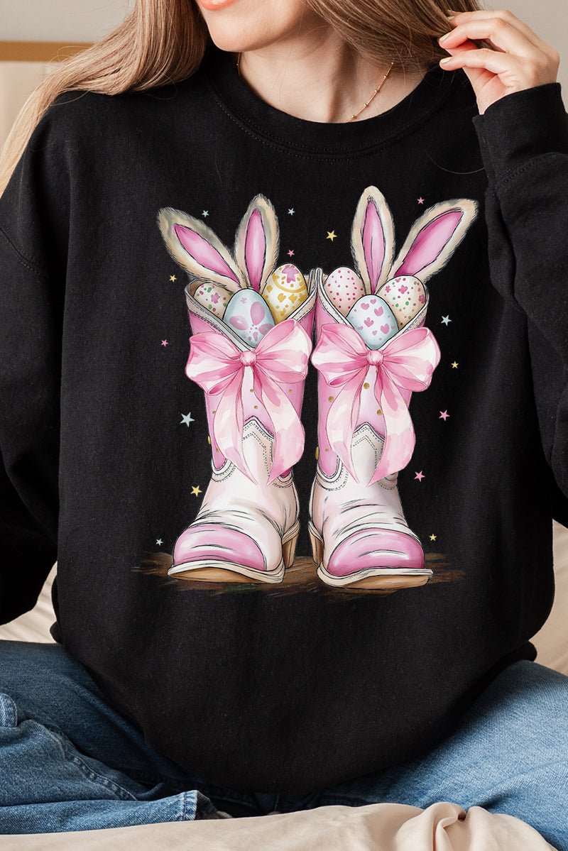 Bunny Bow Boots Unisex NuBlend Crew Sweatshirt - Wholesale Accessory Market