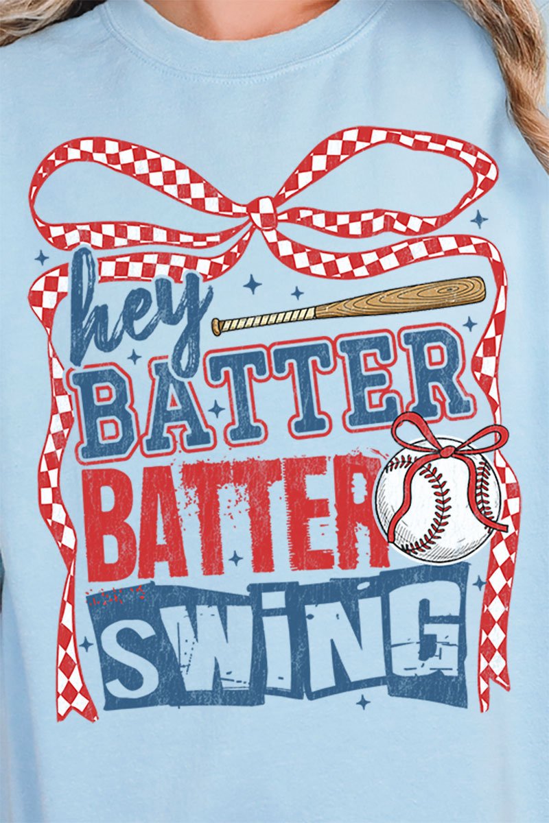 Checkered Hey Batter Batter Unisex NuBlend Crew Sweatshirt - Wholesale Accessory Market