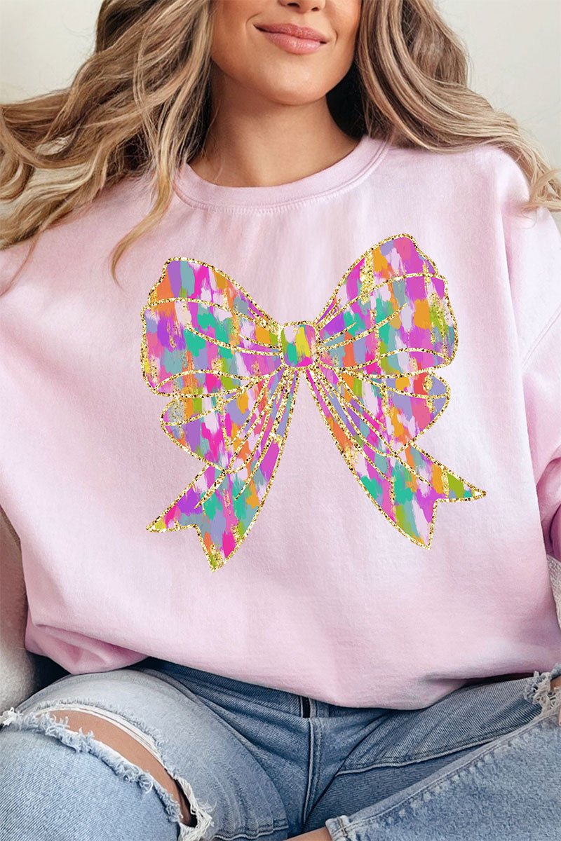 Glitzy Brushed Coquette Unisex NuBlend Crew Sweatshirt - Wholesale Accessory Market