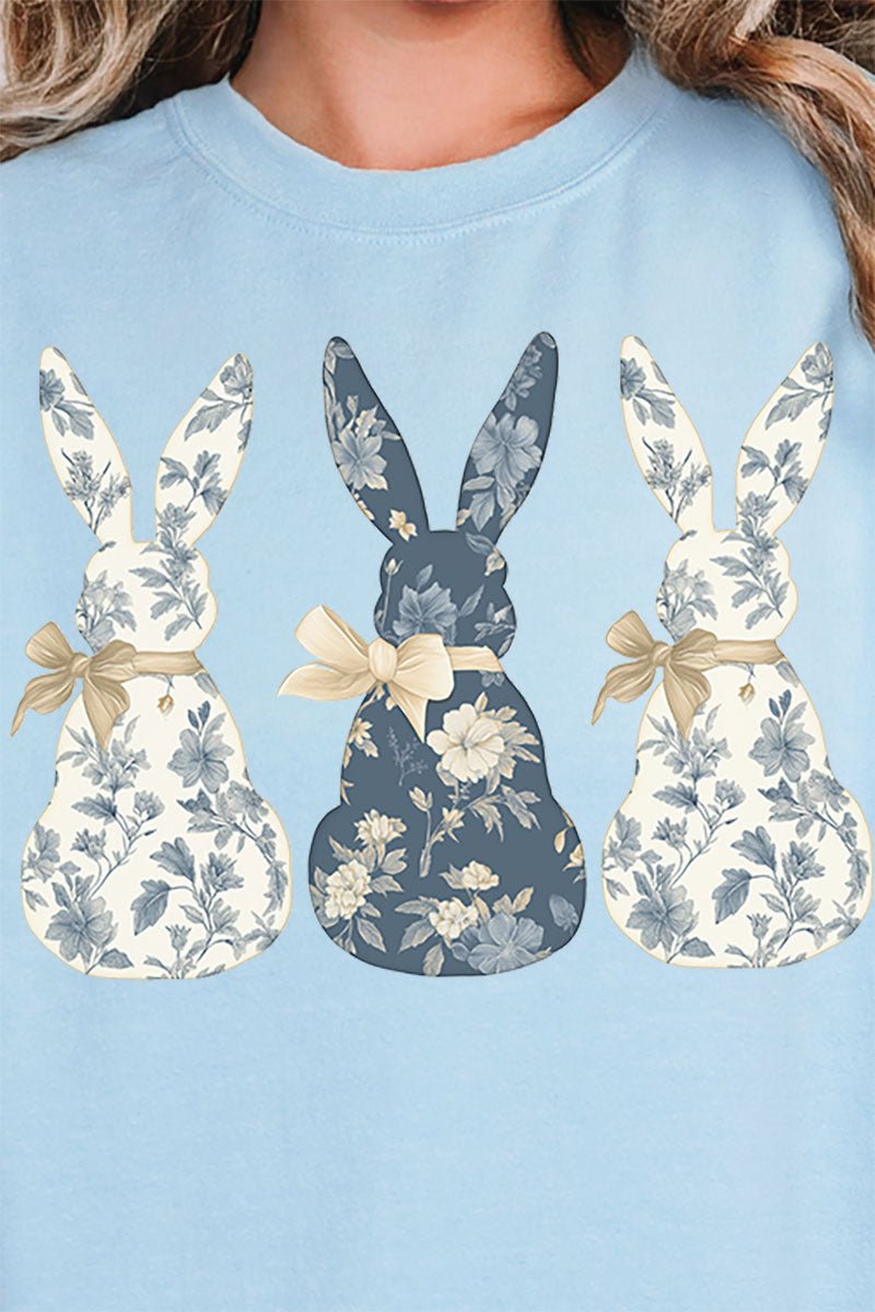 Indigo Bunny Trio Unisex NuBlend Crew Sweatshirt - Wholesale Accessory Market