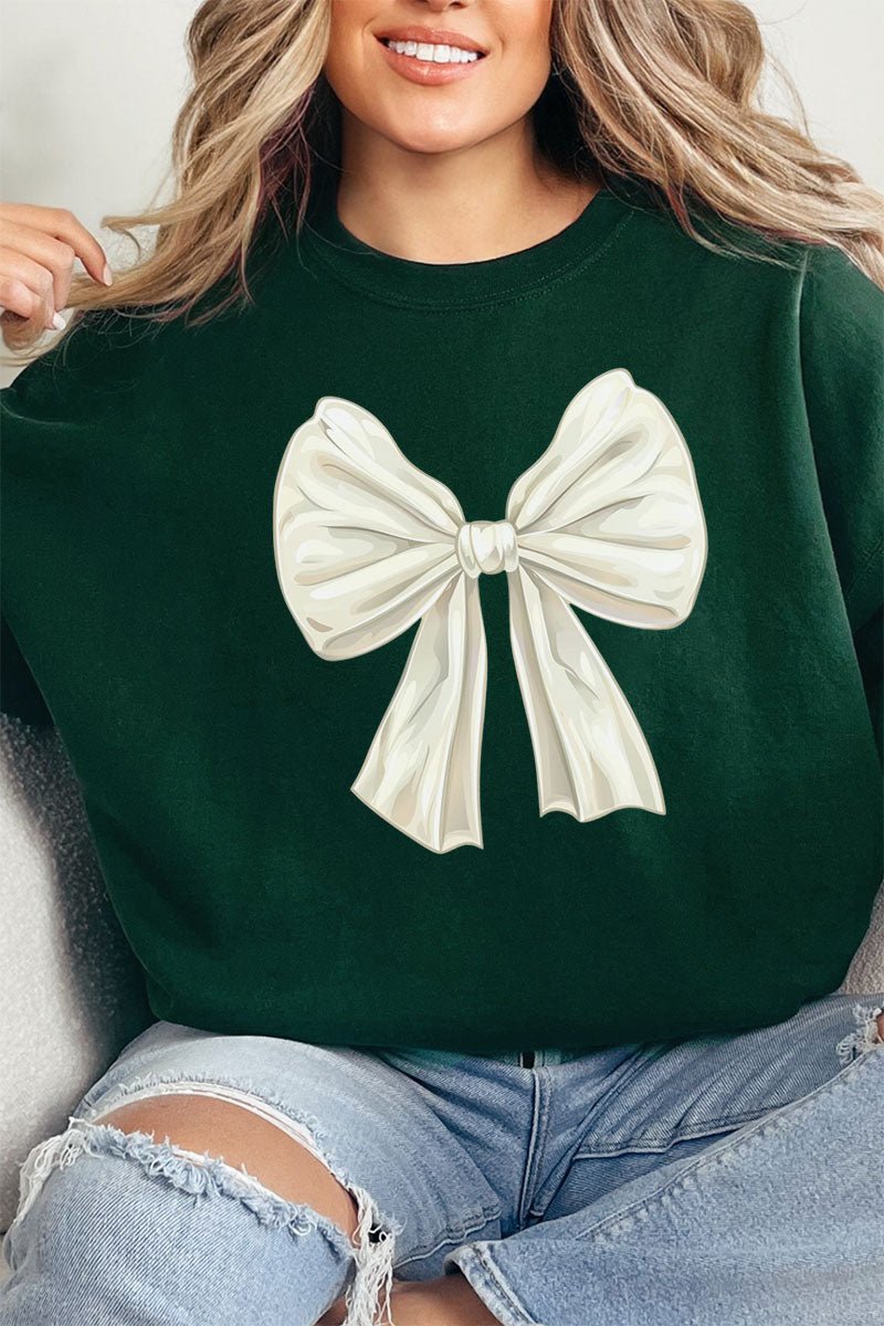 Ivory Coquette Bow Unisex NuBlend Crew Sweatshirt - Wholesale Accessory Market