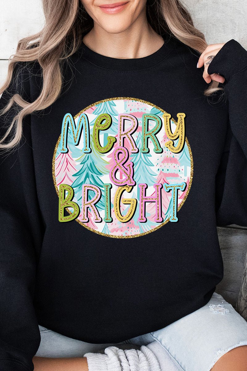 Pastel Merry And Bright Unisex NuBlend Crew Sweatshirt - Wholesale Accessory Market