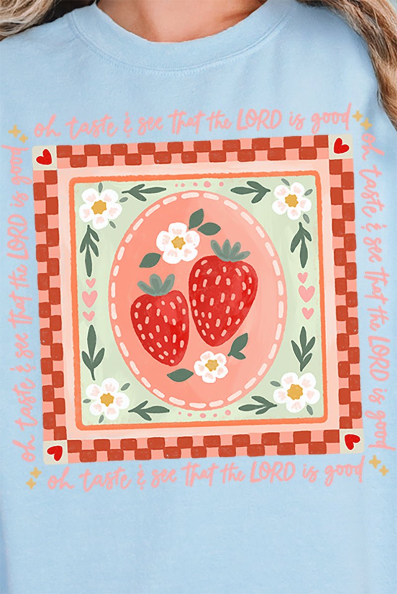 Strawberry Oh Taste & See Unisex NuBlend Crew Sweatshirt - Wholesale Accessory Market