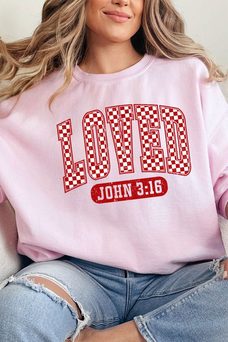 Checkered Love Unisex NuBlend Crew Sweatshirt - Wholesale Accessory Market