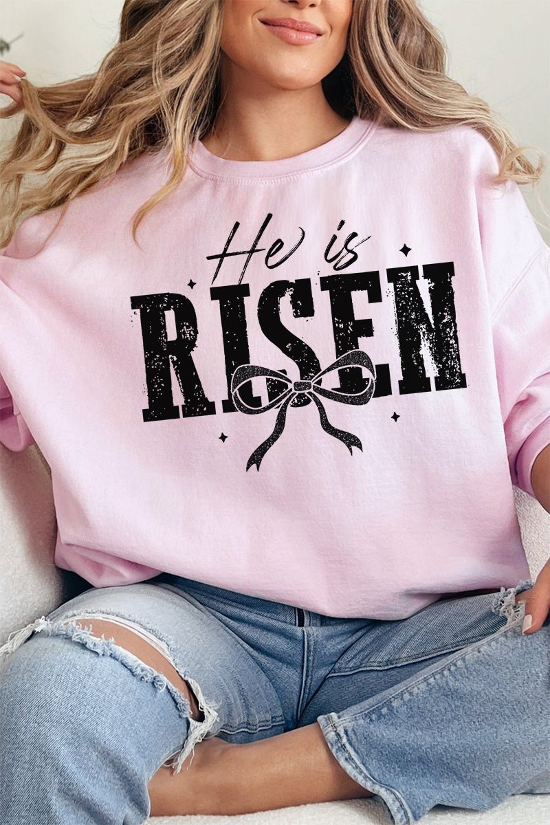 He Is Risen Coquette Unisex NuBlend Crew Sweatshirt - Wholesale Accessory Market