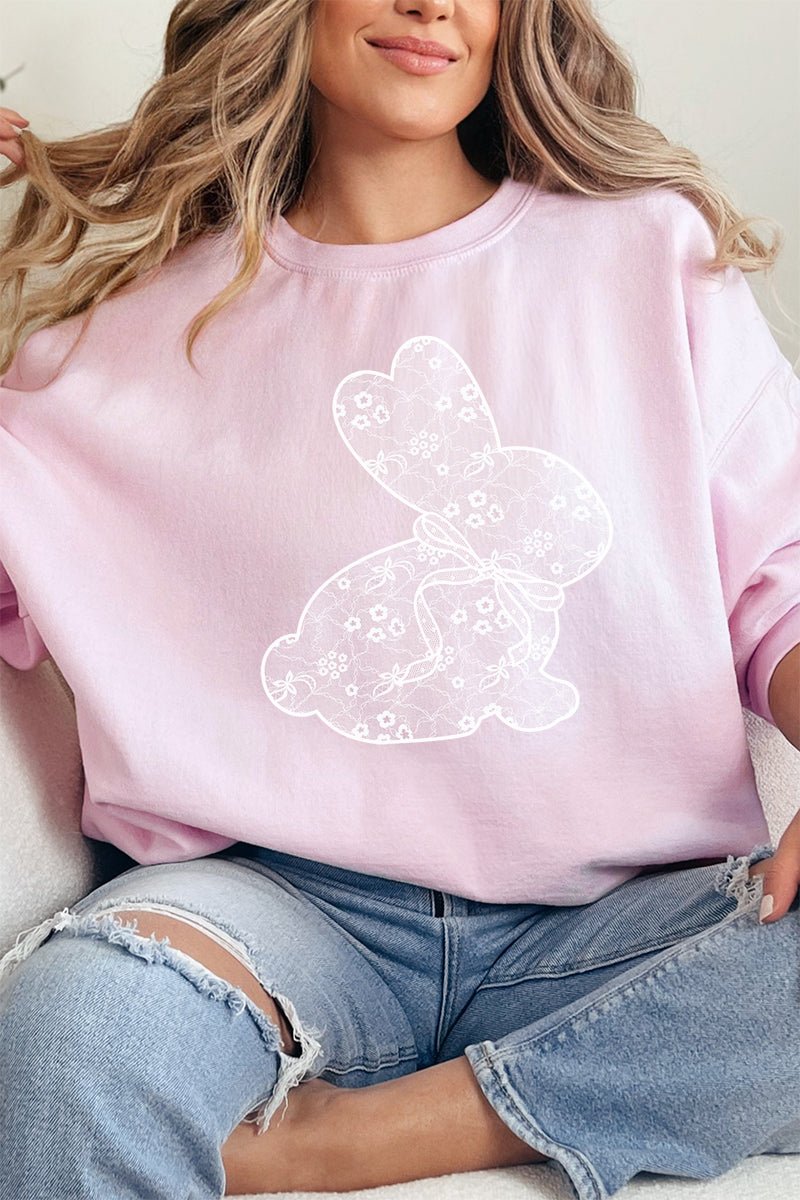Lace Easter Bunny Unisex NuBlend Crew Sweatshirt - Wholesale Accessory Market