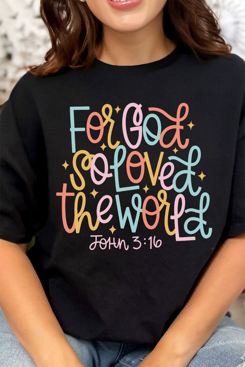 For God So Loved The World Premium Cotton Unisex T-Shirt - Wholesale Accessory Market