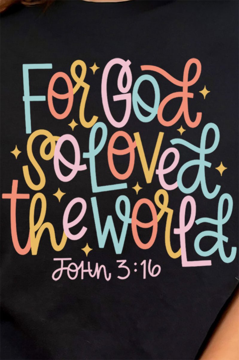 For God So Loved The World Premium Cotton Unisex T-Shirt - Wholesale Accessory Market