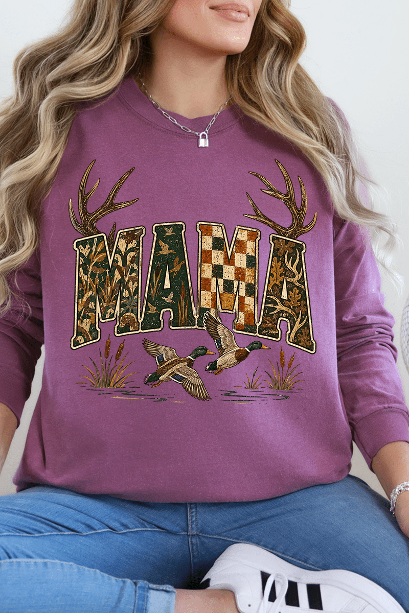 Woodland Mama Comfort Colors Heavyweight Long T-Shirt - Wholesale Accessory Market