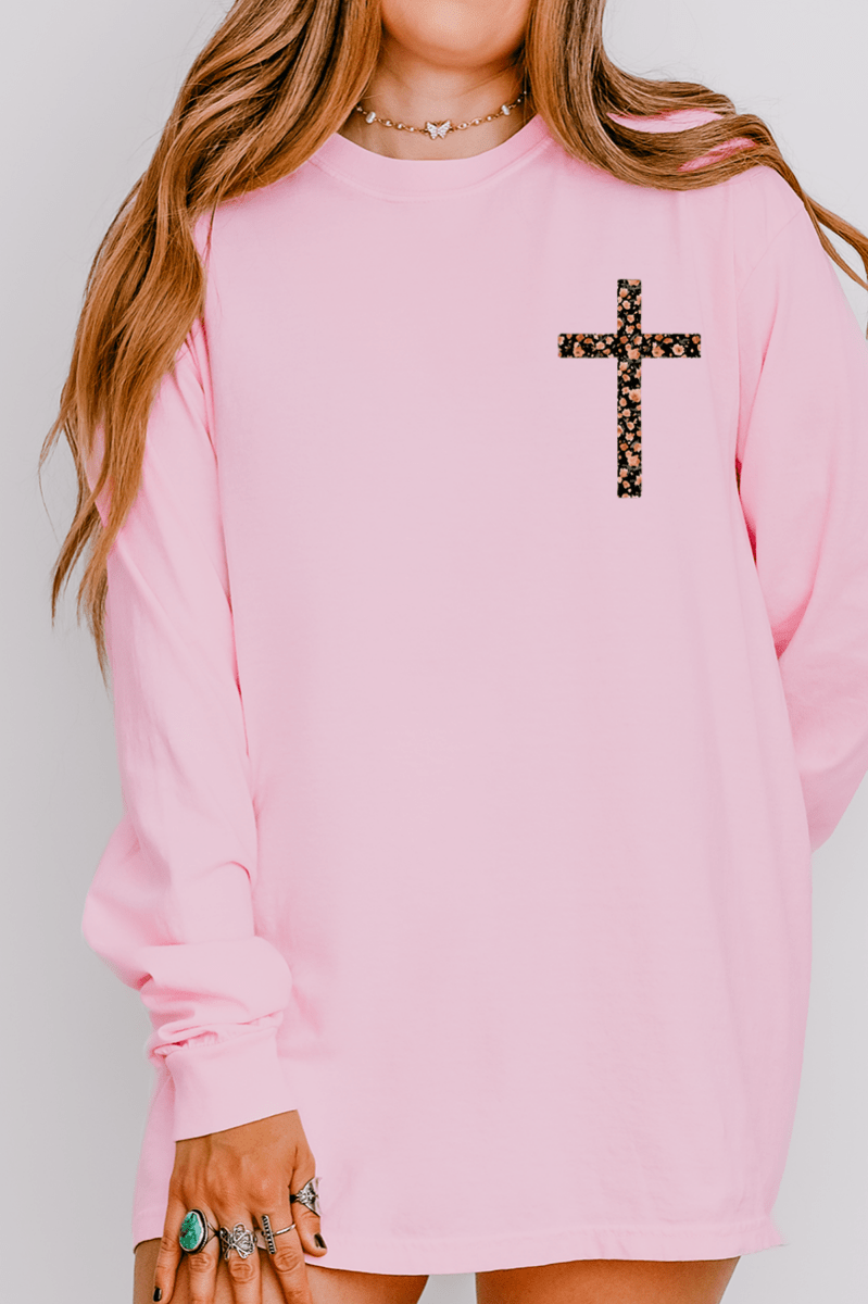 By The Power Of Hope Front & Back Design Comfort Colors Heavyweight Long T-Shirt - Wholesale Accessory Market