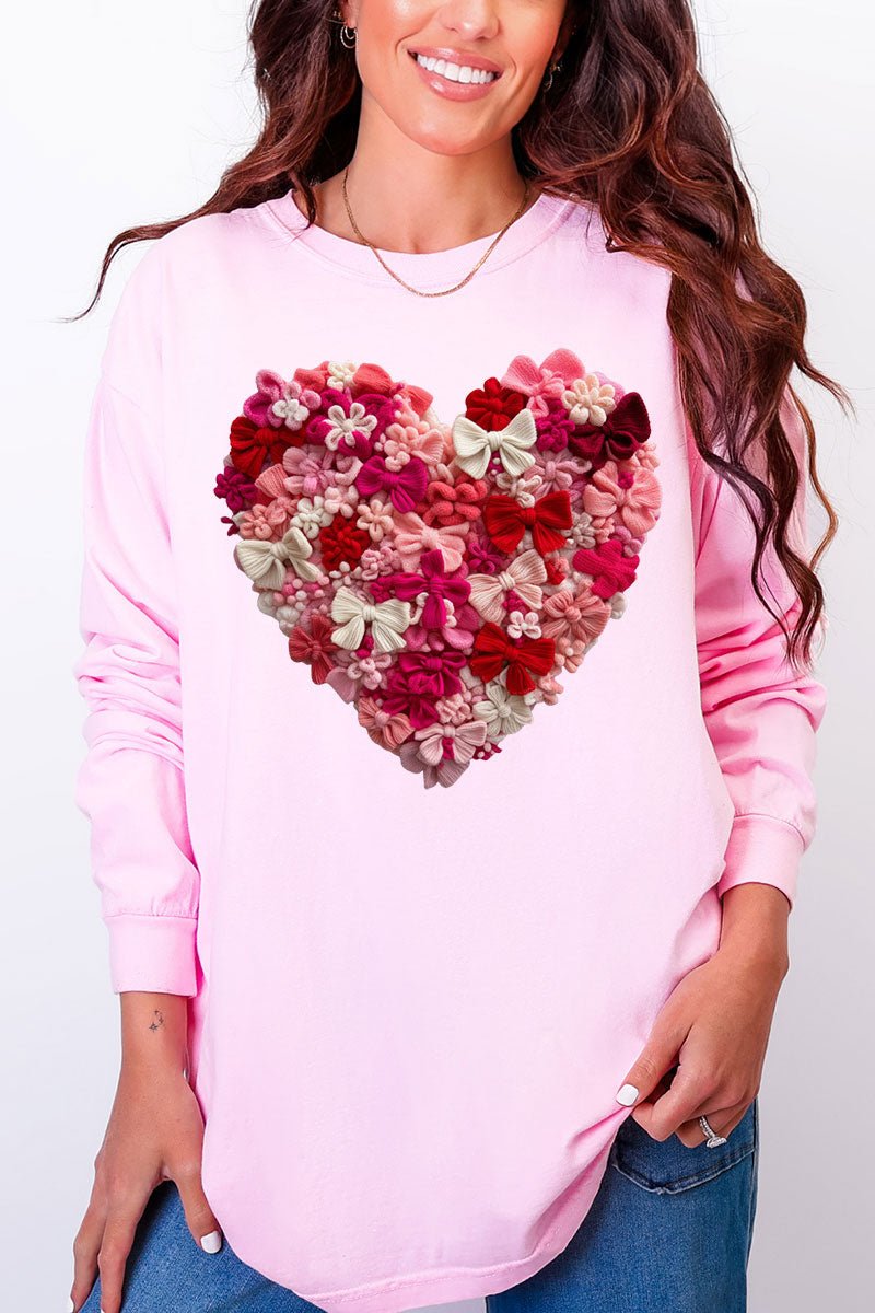 Wrapped With Love Comfort Colors Heavyweight Long Sleeve T-Shirt - Wholesale Accessory Market