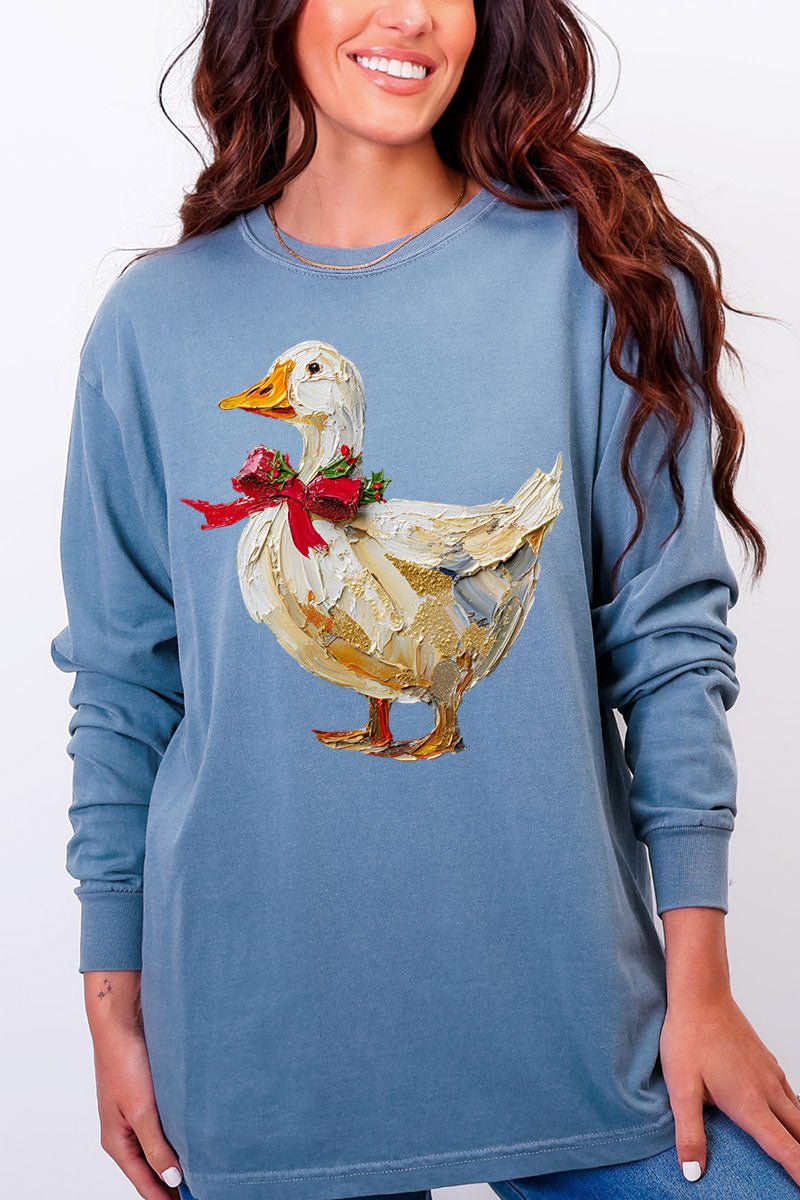 The Painted Goose Coquette Comfort Colors Heavyweight Long Sleeve T-Shirt - Wholesale Accessory Market