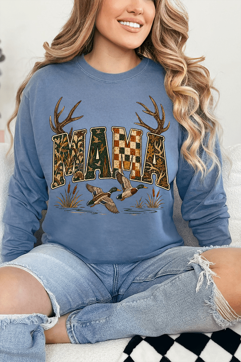 Woodland Mama Comfort Colors Heavyweight Long T-Shirt - Wholesale Accessory Market