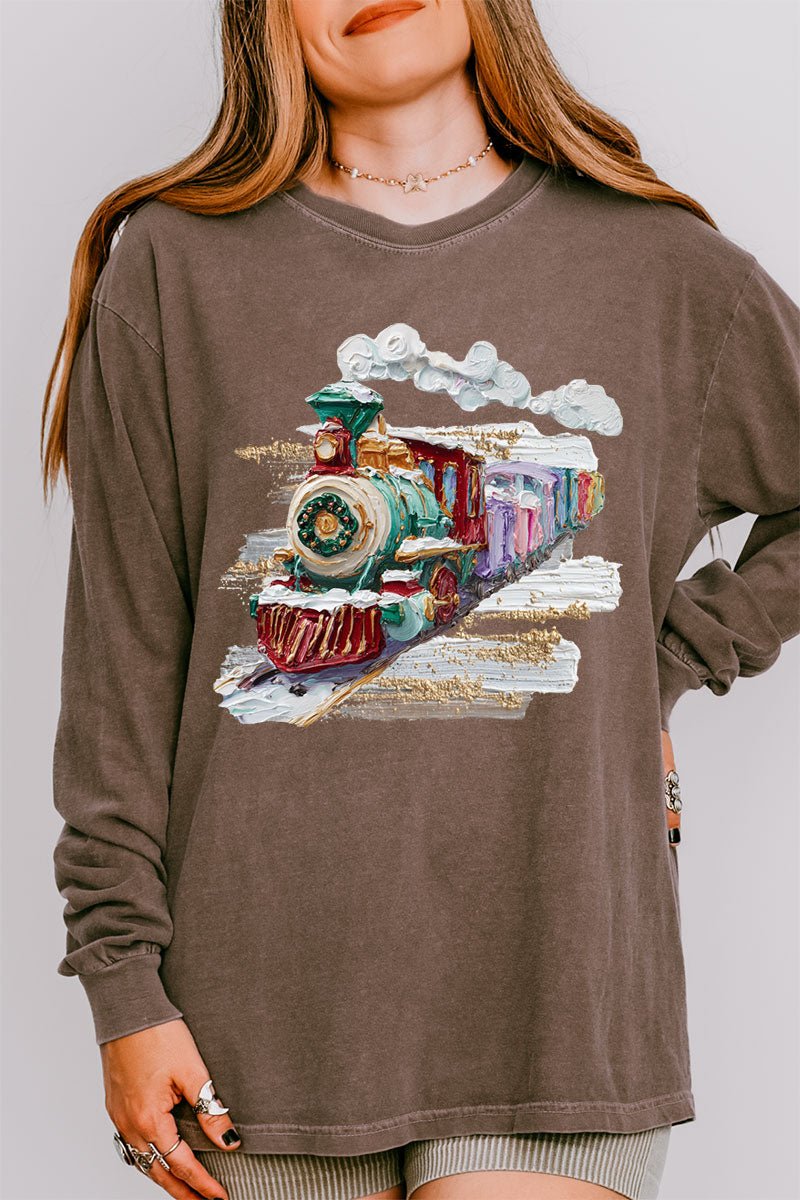 The Painted Train Comfort Colors Heavyweight Long Sleeve T-Shirt - Wholesale Accessory Market
