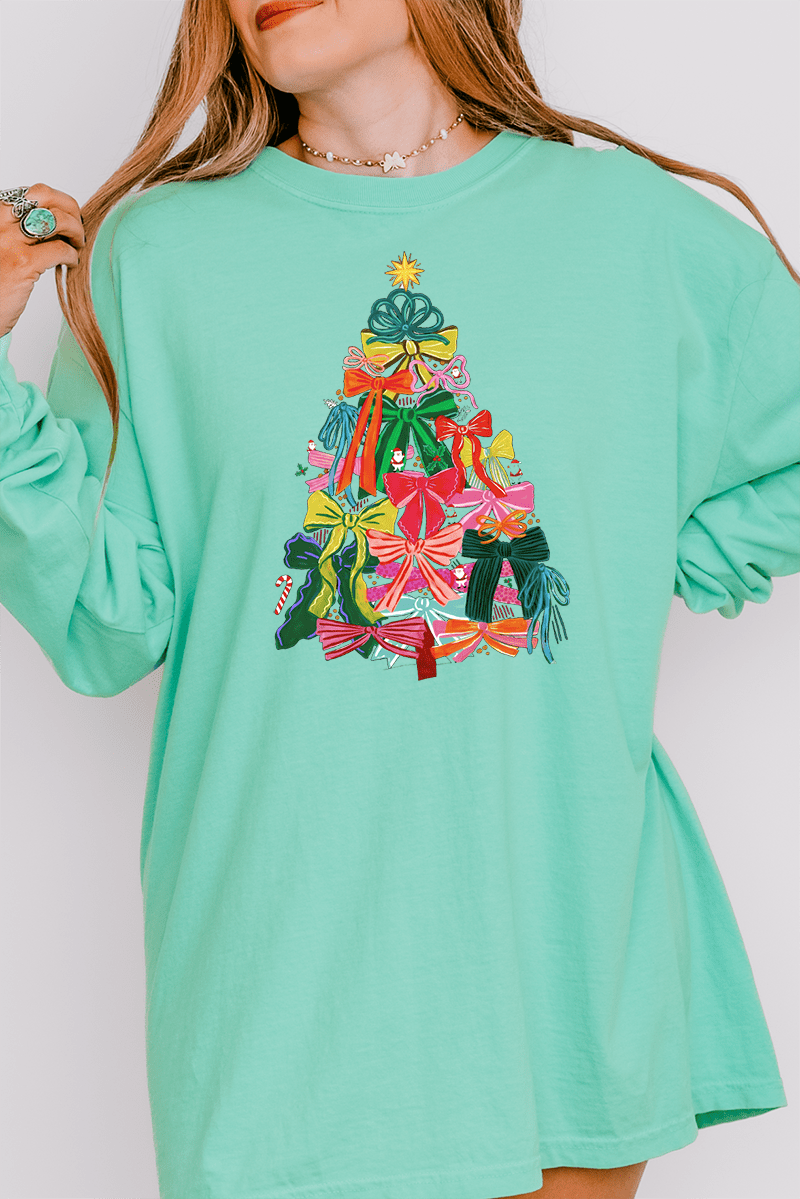 Ribbon On Top Comfort Colors Heavyweight Long Sleeve T-Shirt - Wholesale Accessory Market