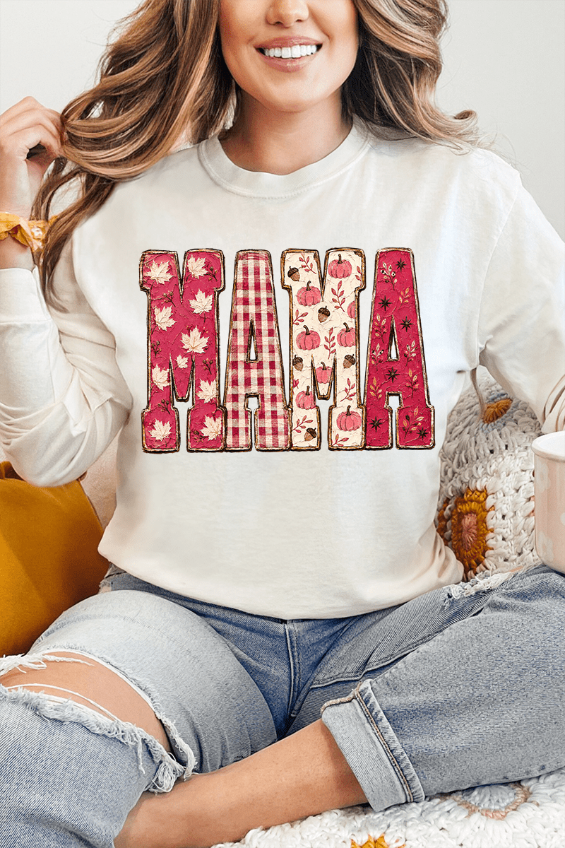 Pink Maplewood Mama Comfort Colors Heavyweight Long T-Shirt - Wholesale Accessory Market