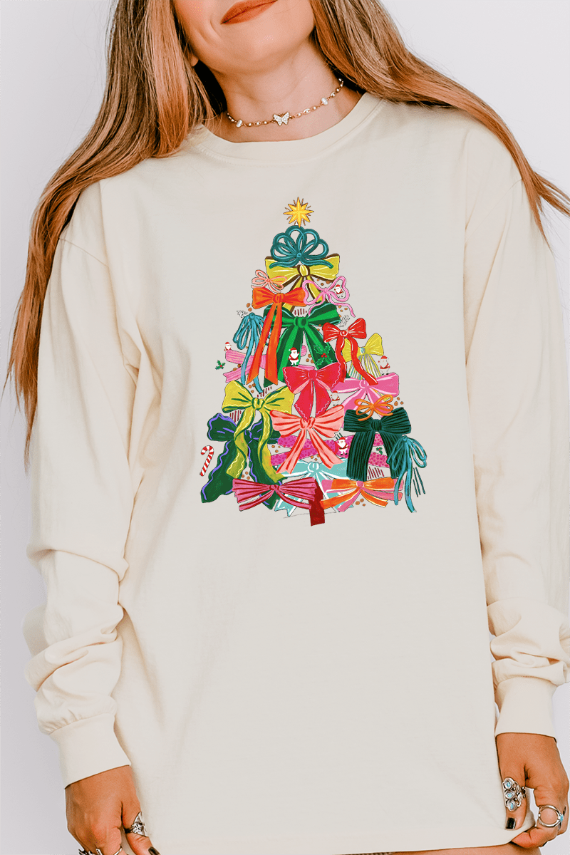 Ribbon On Top Comfort Colors Heavyweight Long Sleeve T-Shirt - Wholesale Accessory Market