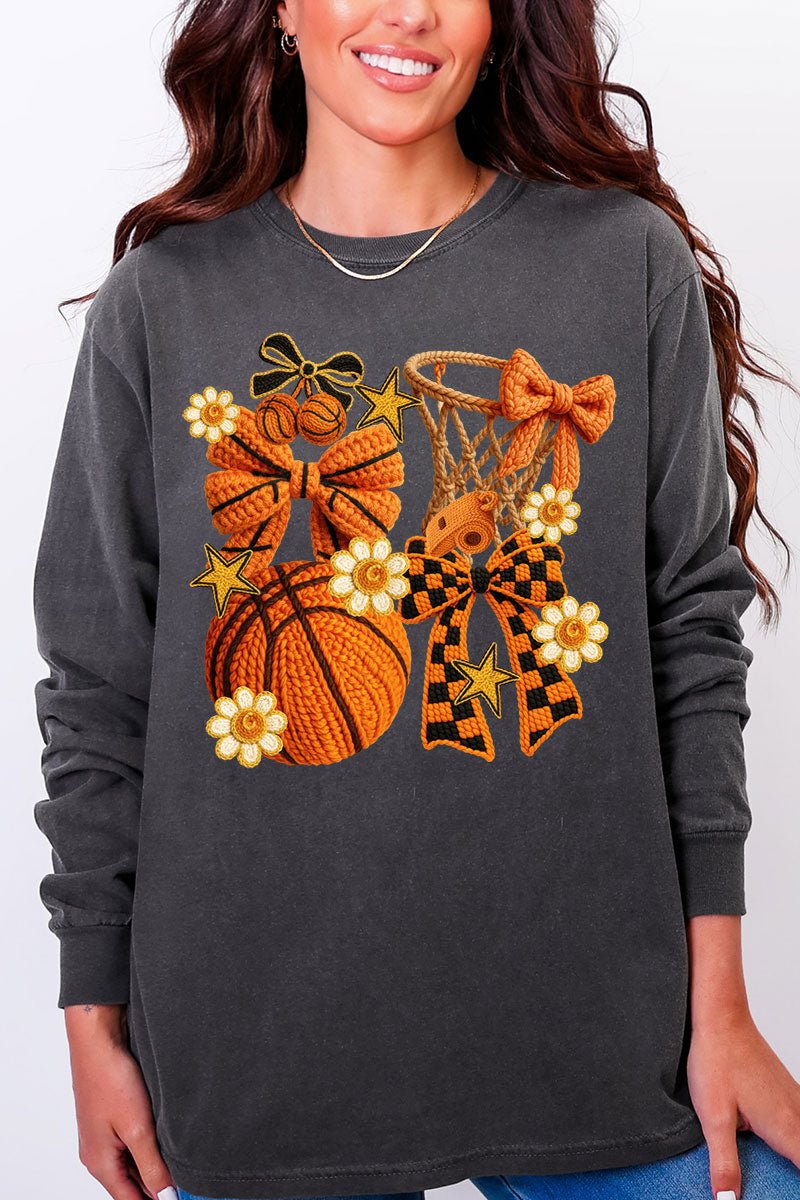 Faux Yarn Shoot For The Hoop Comfort Colors Long Sleeve T-Shirt - Wholesale Accessory Market