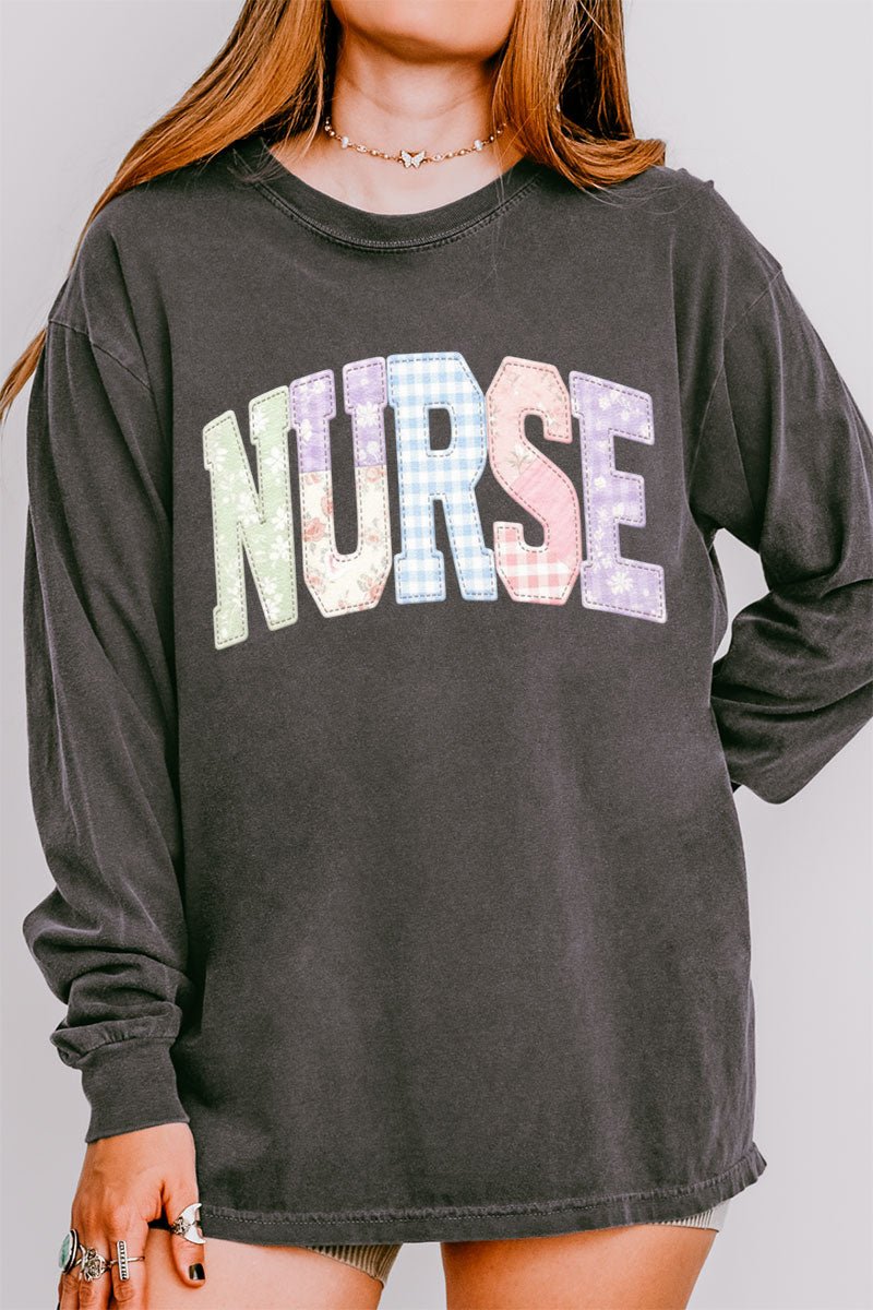 Soft Stitch Nurse Comfort Colors Heavyweight Long T-Shirt - Wholesale Accessory Market